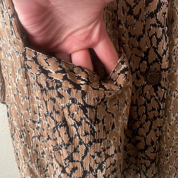 Vintage Division of Graff mixed media long sleeve two button front blazer - Picture 5 of 7